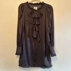 Vintage Milly of New York Silk Ruffle Dress